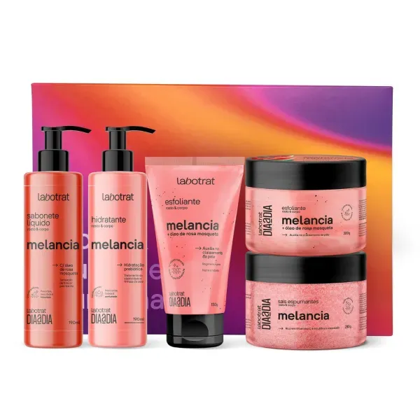 Kit Experiencia de Banho Melancia Dia a dia c5 itens Labotrat Kit Experiencia de Banho Melancia Dia a dia c5 itens Labotrat